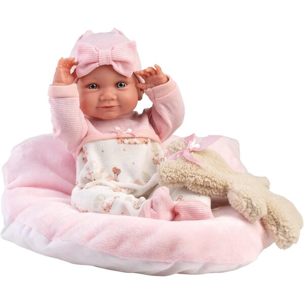 Llorens Nica 40 cm große Puppe mit blauen Augen, Kleid und weichen Accessoires