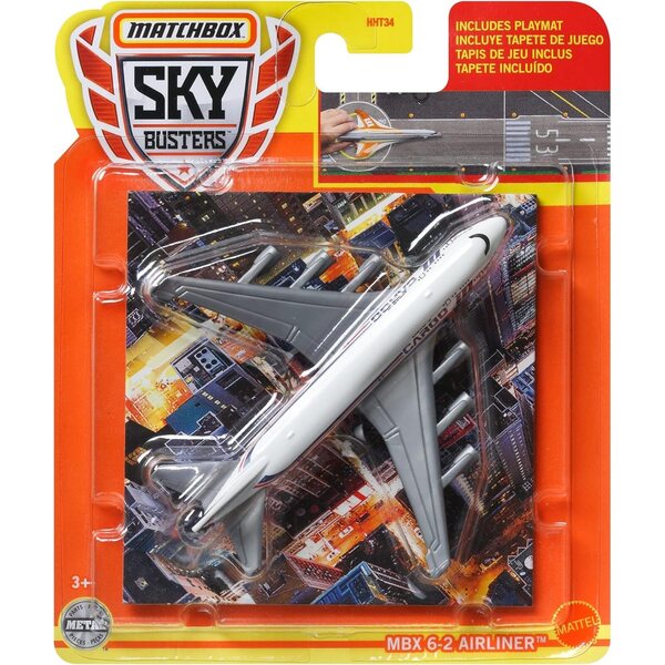 Streichholzschachtel-Flugzeug mit Spielmatte MATTEL Mod Sdos – Mehrfarbiges Spielzeug für Kinder
