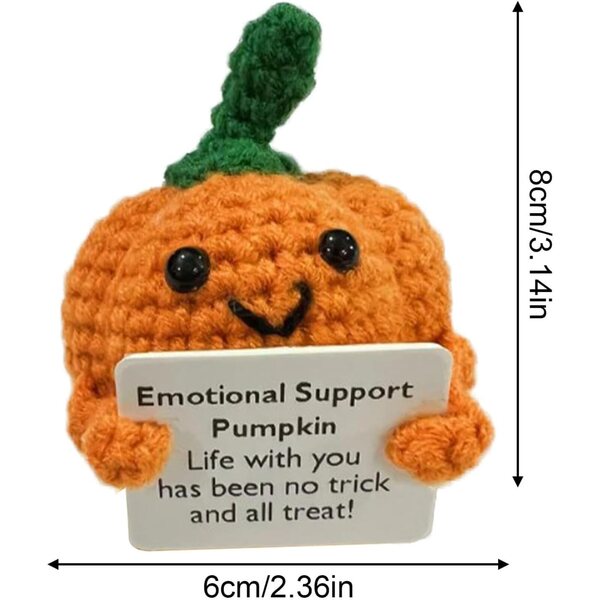 Genérico Ortaggi motivazionali: bambola citrouille crochet fatta a mano per regalo e decorazione