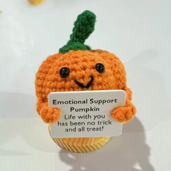 Genérico Ortaggi motivazionali: bambola citrouille crochet fatta a mano per regalo e decorazione