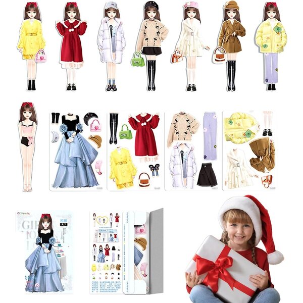 Magnetische Anziehpuppen mit über 30 Outfits – sicheres Kreativspiel für Kinder