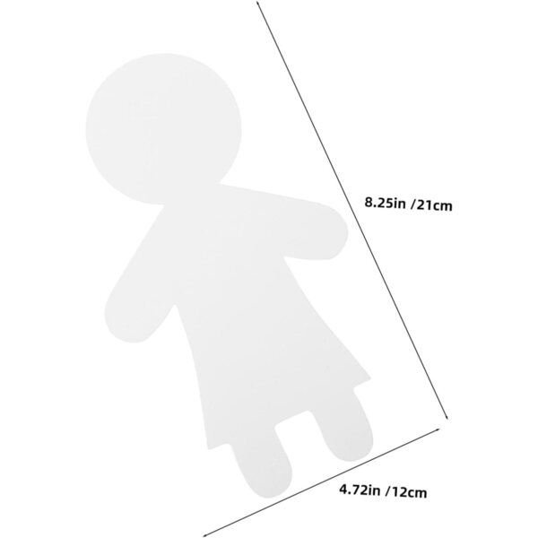 Anneome 40 Blanko-Puppensilhouetten aus Papppapier für kreative Aktivitäten für Kinder