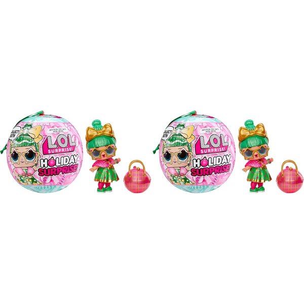 L.O.L. Überraschung! Weihnachtsüberraschung Lametta – Sammlerpuppe, limitierte Auflage, 8 Überraschungen