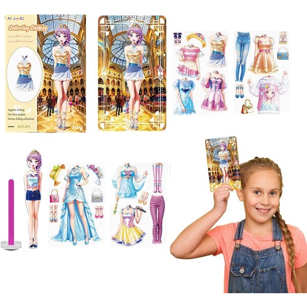 Dress Up Princess magnetische Papierpuppen – kreatives und lehrreiches Spiel für Mädchen