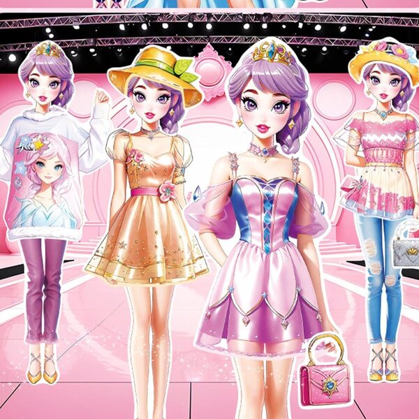 Dress Up Princess magnetische Papierpuppen – kreatives und lehrreiches Spiel für Mädchen