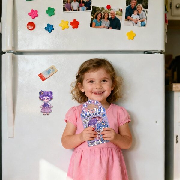 Bambola Magnetica da Vestire con Abiti Magnetici per Gioco Creativo Bambini