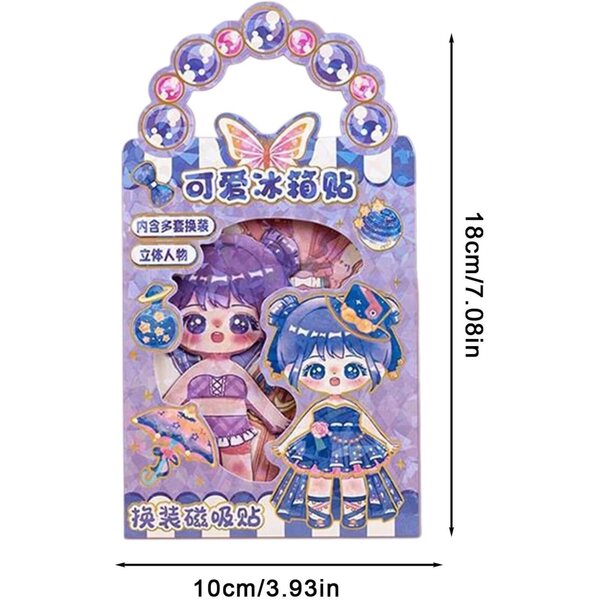 Bambola Magnetica da Vestire con Abiti Magnetici per Gioco Creativo Bambini