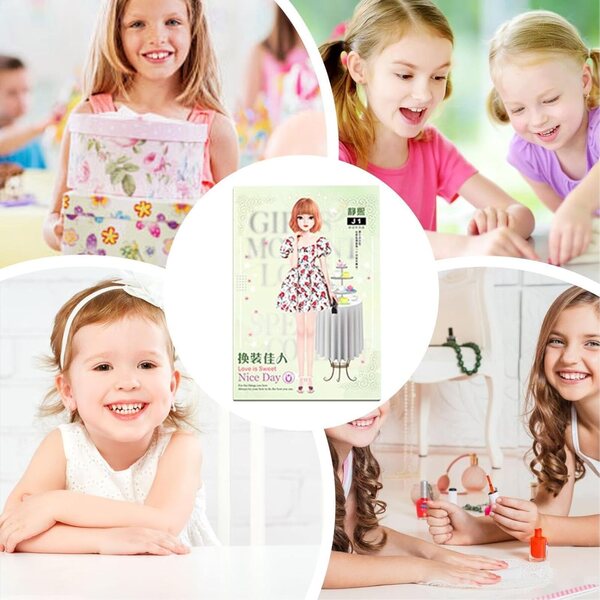 Generische Anziehpuppen aus magnetischem Papier – Lernspiel für Kinder ab 3 Jahren