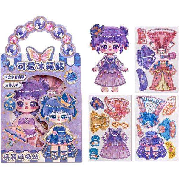 Générique Magnetic Dress Up: Fantasy-Sammelspielzeug mit magnetischer Kleidung, 18 x 10 cm