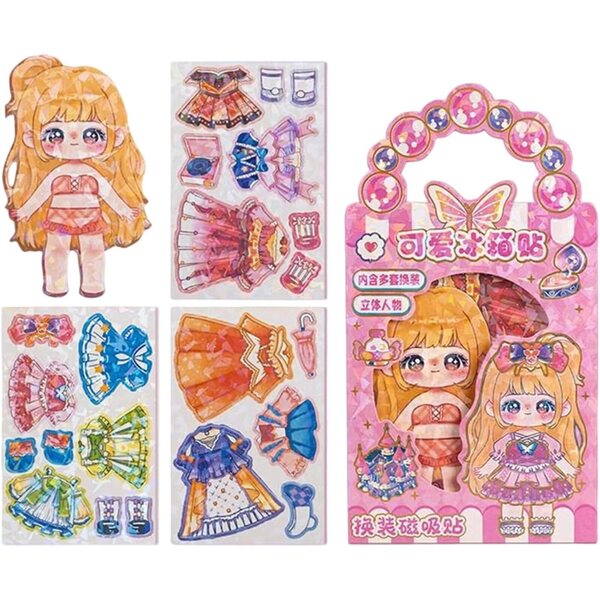 Magnetische Spielzeugkleider für Mädchen – Kreatives und interaktives Mix & Match-Set