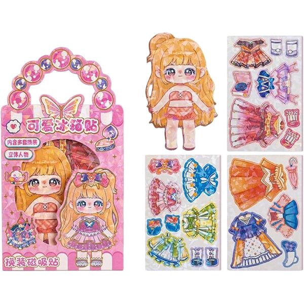 Magnetische Spielzeugkleider für Mädchen – Kreatives und interaktives Mix & Match-Set