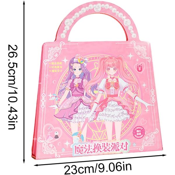 Magnetisches Prinzessinnen-Puppen-Set 23 x 26,5 cm – Lern- und Kreativspiel für Mädchen