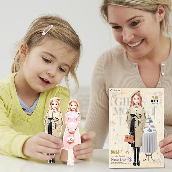 Magnetische Anziehpuppen: Kreativ- und Lernspiel für Kinder, tragbares Papierset