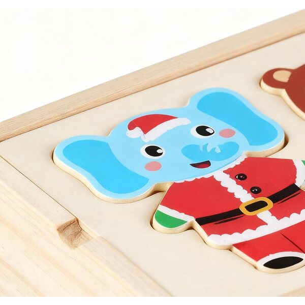 Magnetische Holzpuzzlepuppen für Kinder – kreatives und sicheres Lernspiel