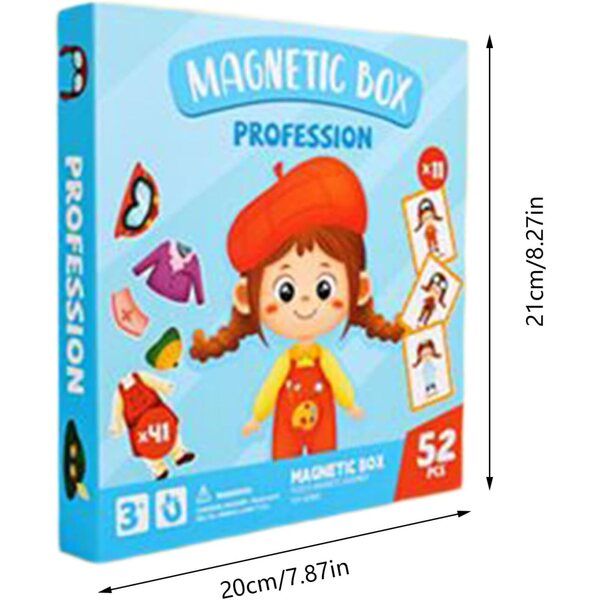Magnetisches Puzzle zum Verkleiden von Kindern im Alter von 3–6 Jahren – kreatives und lehrreiches DIY-Spiel