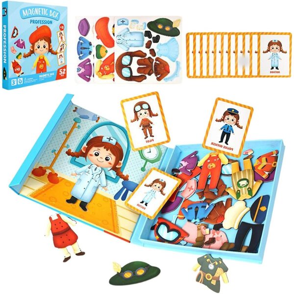 Liqzirtu Magnetisches Anziehspiel für Mädchen von 3–6 Jahren – kreatives und lehrreiches Puzzle
