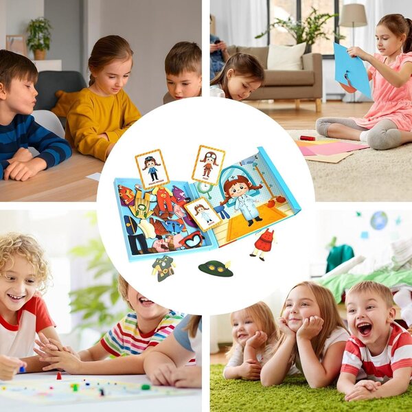 Liqzirtu Magnetisches Anziehspiel für Mädchen von 3–6 Jahren – kreatives und lehrreiches Puzzle