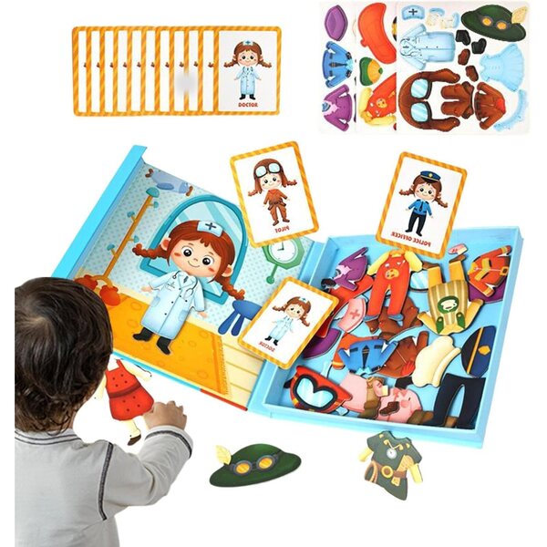 Liqzirtu Magnetisches Anziehspiel für Mädchen von 3–6 Jahren – kreatives und lehrreiches Puzzle