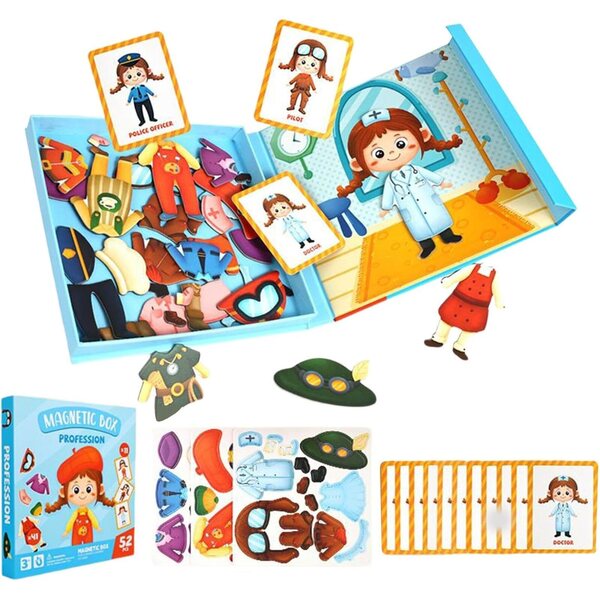 Liqzirtu Magnetisches Anziehspiel für Mädchen von 3–6 Jahren – kreatives und lehrreiches Puzzle