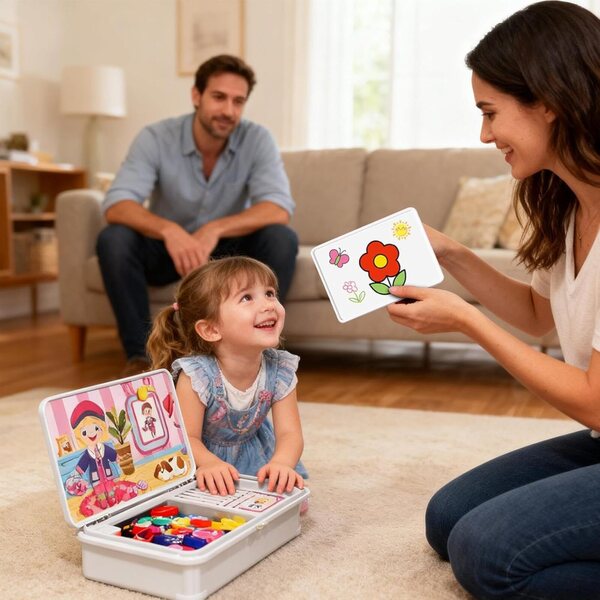 Magnetisches tragbares Puzzle für Kinder – tragbares Lernspiel aus beidseitigem ABS