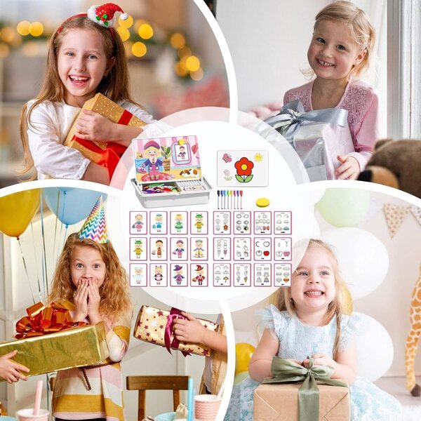 Magnetisches tragbares Puzzle für Kinder – tragbares Lernspiel aus beidseitigem ABS