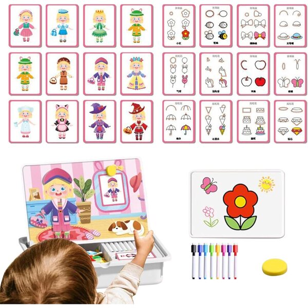 Magnetisches tragbares Puzzle für Kinder – tragbares Lernspiel aus beidseitigem ABS