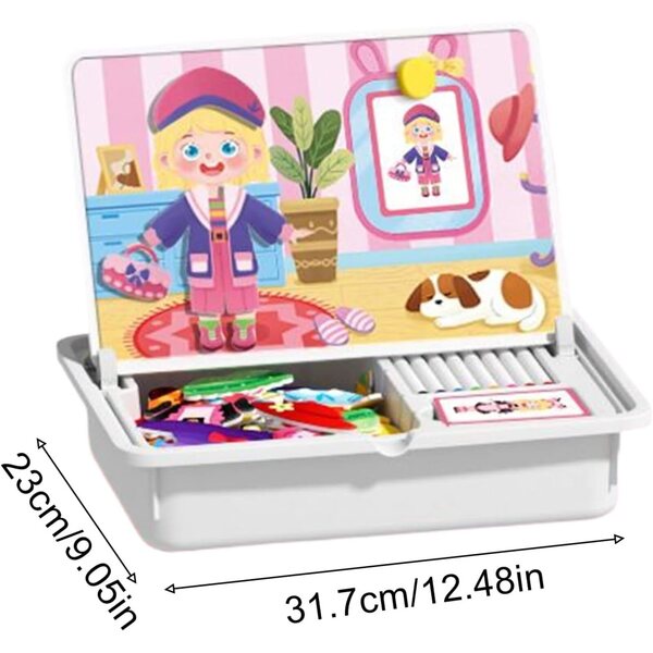 Magnetisches tragbares Puzzle für Kinder – tragbares Lernspiel aus beidseitigem ABS