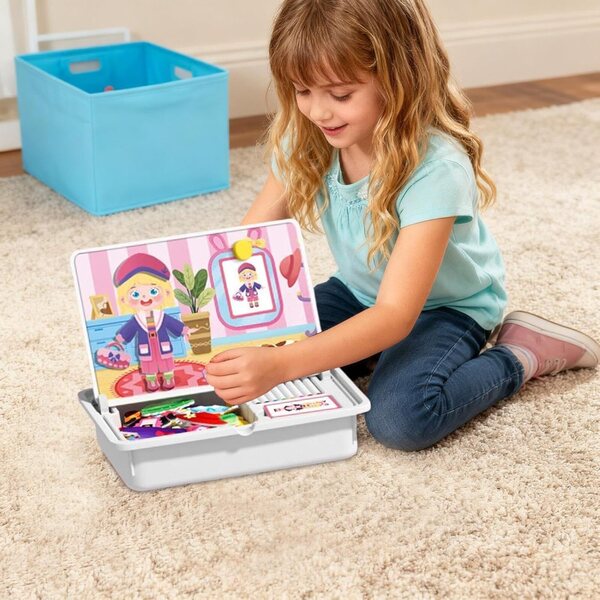 Magnetisches tragbares Puzzle für Kinder – tragbares Lernspiel aus beidseitigem ABS