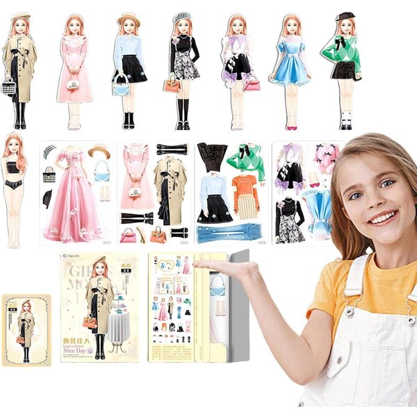Magnetische Puppen von LearnLyrics – Kreatives Kleidungsset für fantastisches Spielen