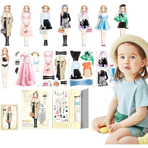 Magnetische Puppen von LearnLyrics – Kreatives Kleidungsset für fantastisches Spielen