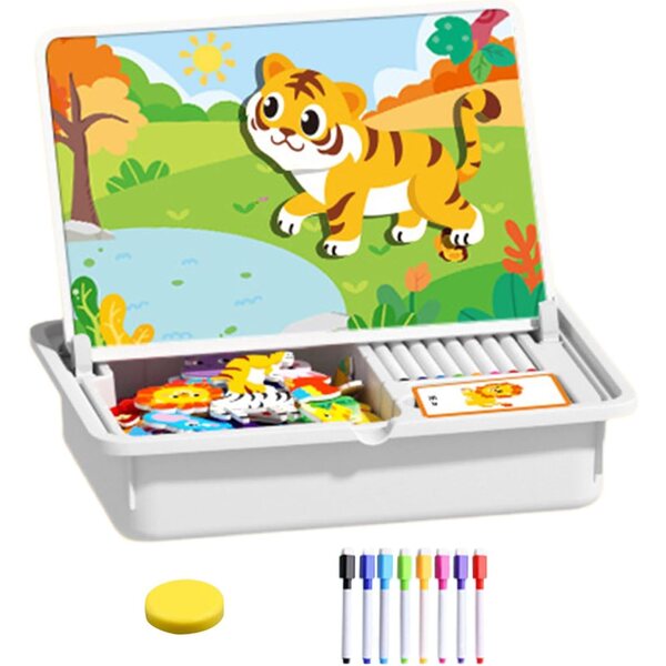 Doppelseitiges magnetisches Lernpuzzle für Kinder – kreatives und sicheres Spiel