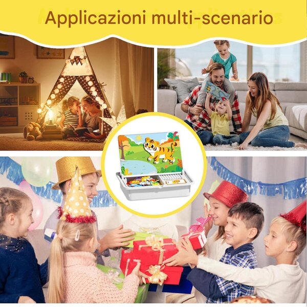 Doppelseitiges magnetisches Lernpuzzle für Kinder – kreatives und sicheres Spiel