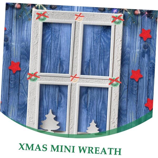 15 mini ghirlande natalizie in sisal con fiocco per decorazioni fai da te