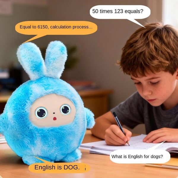 Peluche AI Intelligente Educativo per Bambini con Clonazione Vocale e Funzioni Interattive