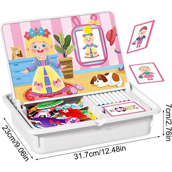 Pädagogisches magnetisches Holzpuzzle für Kinder ab 3 Jahren – kreatives Brettspiel