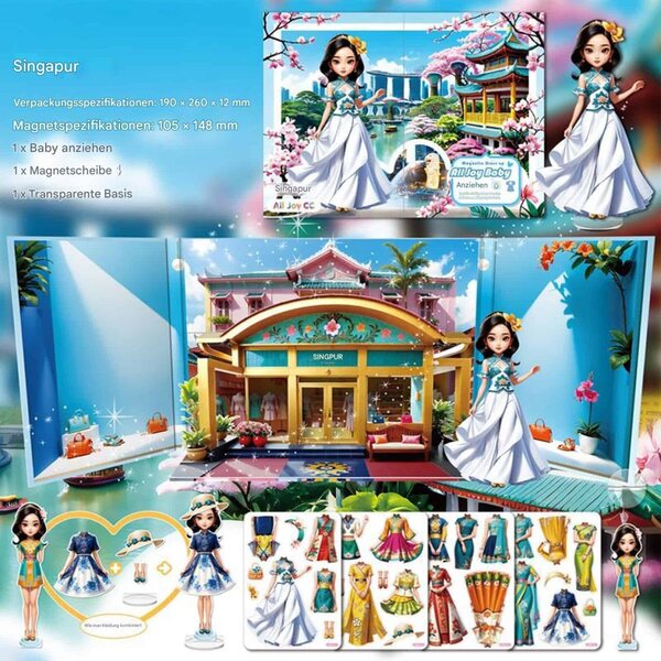 Magnetic Dress Up Princess: Magnetisches kreatives Rollenspiel für Kinder