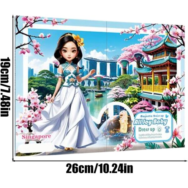 Magnetic Dress Up Princess: Magnetisches kreatives Rollenspiel für Kinder
