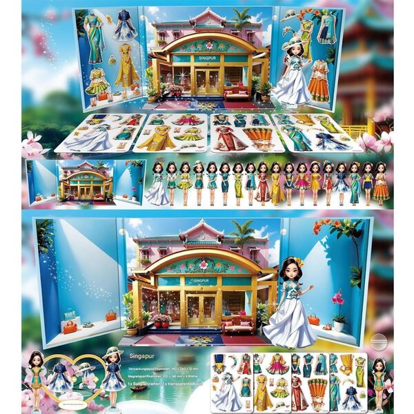 Magnetic Dress Up Princess: Magnetisches kreatives Rollenspiel für Kinder