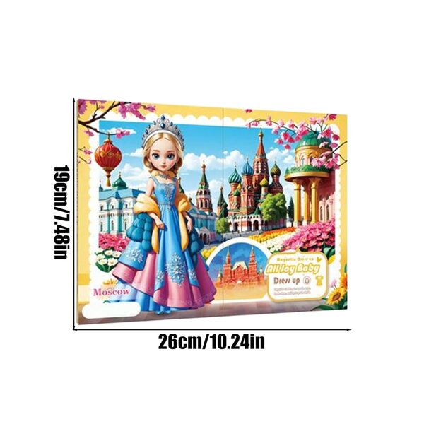 Magnetic Dress Up: Magnetische Aufkleber für Prinzessinnenpuppen für lehrreiches und kreatives Spielen