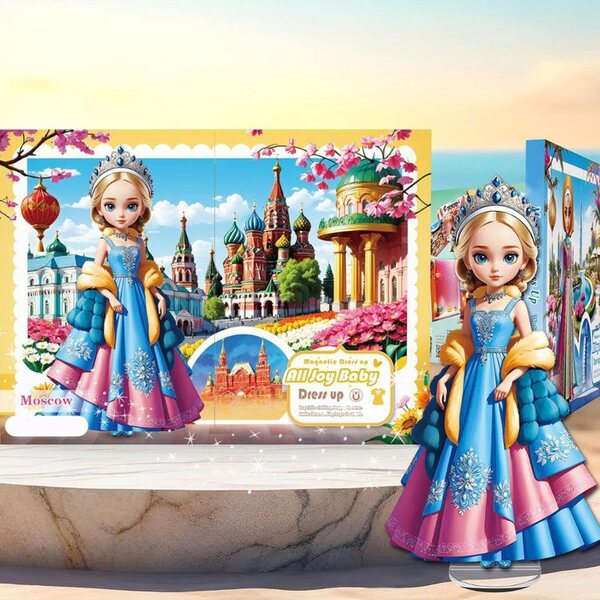 Magnetic Dress Up: Magnetische Aufkleber für Prinzessinnenpuppen für lehrreiches und kreatives Spielen