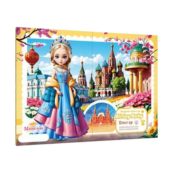 Magnetische Anzieh-Prinzessinnen: Lernmagnetisches Set für Mädchen, kreatives Rollenspiel