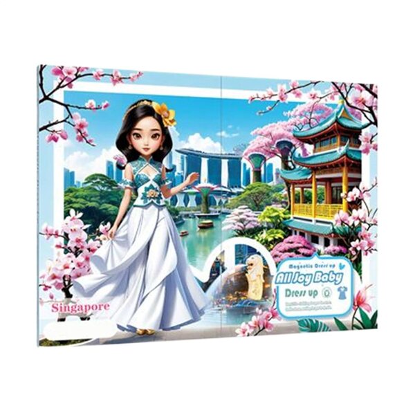 Magnetische Papierpuppen-Prinzessinnen-Anziehspiele – Lernspiel für Mädchen