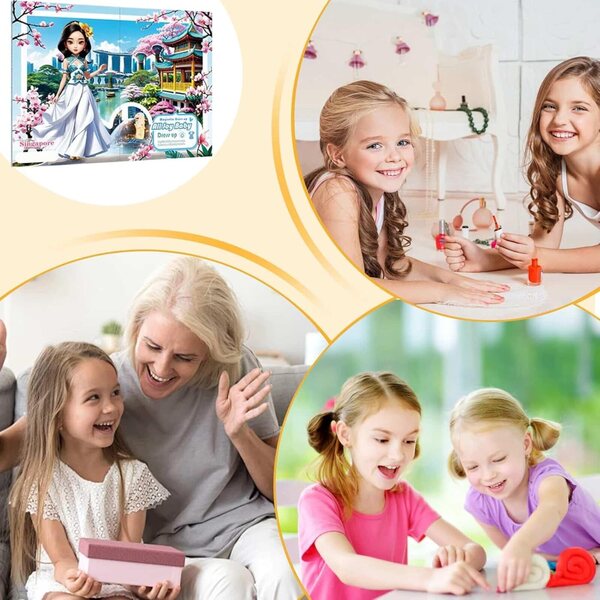 Magnetische Papierpuppen-Prinzessinnen-Anziehspiele – Lernspiel für Mädchen