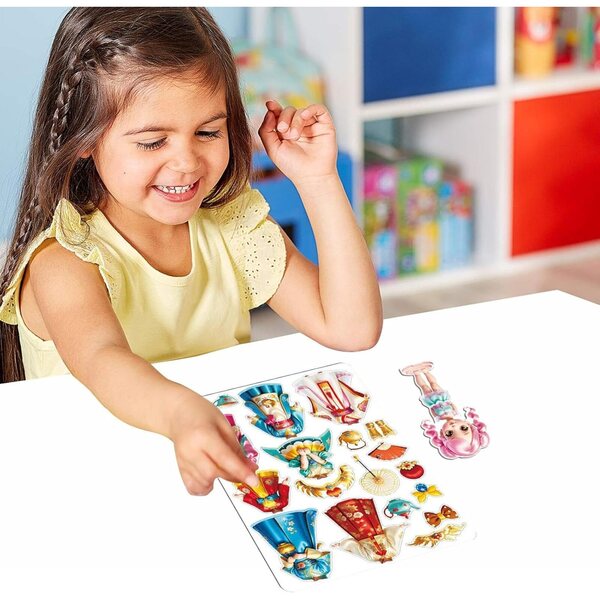 Magnetisches Prinzessinnen-Puppenset zum Anziehen aus Acryl zum Lernen und Spielen