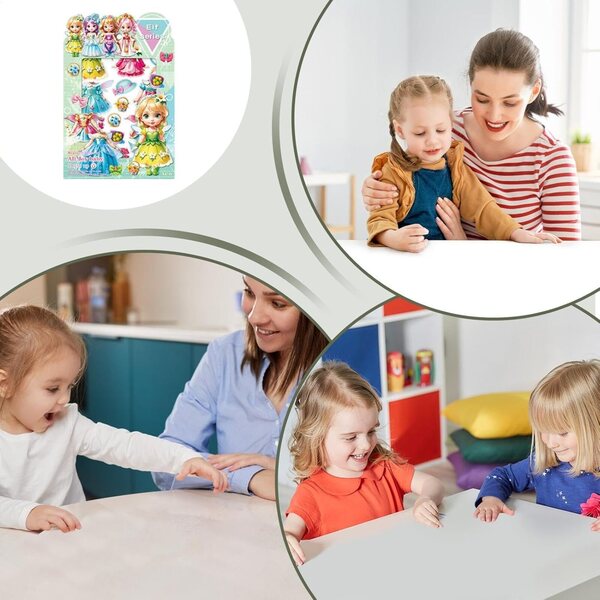 Magnetische Prinzessinnenpuppe mit Papierkleidung – kreatives und lehrreiches Spiel