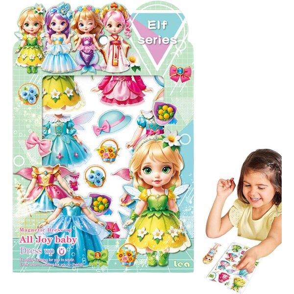 Magnetische Prinzessinnenpuppe mit Papierkleidung – kreatives und lehrreiches Spiel