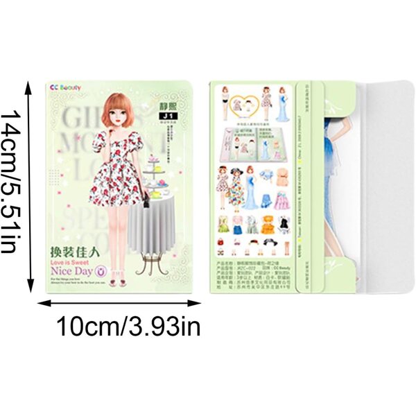 Magnetische Aufkleber zum Ankleiden von Puppen – kreatives Modeset für Kinder im Alter von 3–12 Jahren