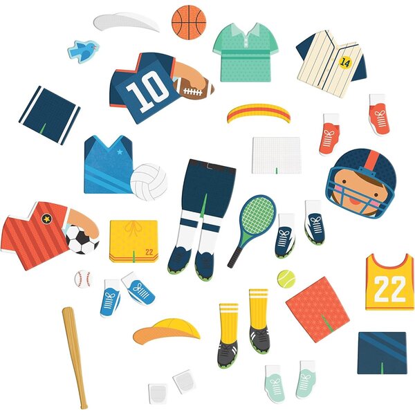 Petit Collage Shine Bright Sports Star - Set Gioco Magnetico Bambini 3+