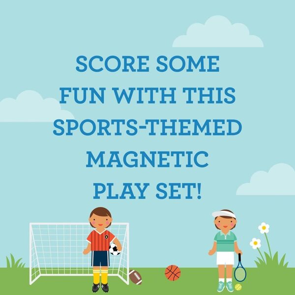 Petit Collage Shine Bright Sports Star - Set Gioco Magnetico Bambini 3+