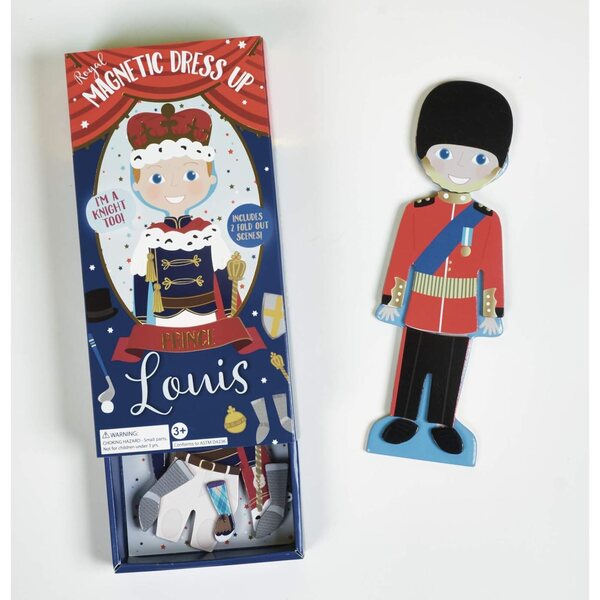 Floss & Rock Louis: Magnetische Anziehpuppe mit 6 echten Outfits für Kinder
